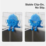 porte savon souriant clips couleur bleue jaune orange vert rose rangement évier créatif animé