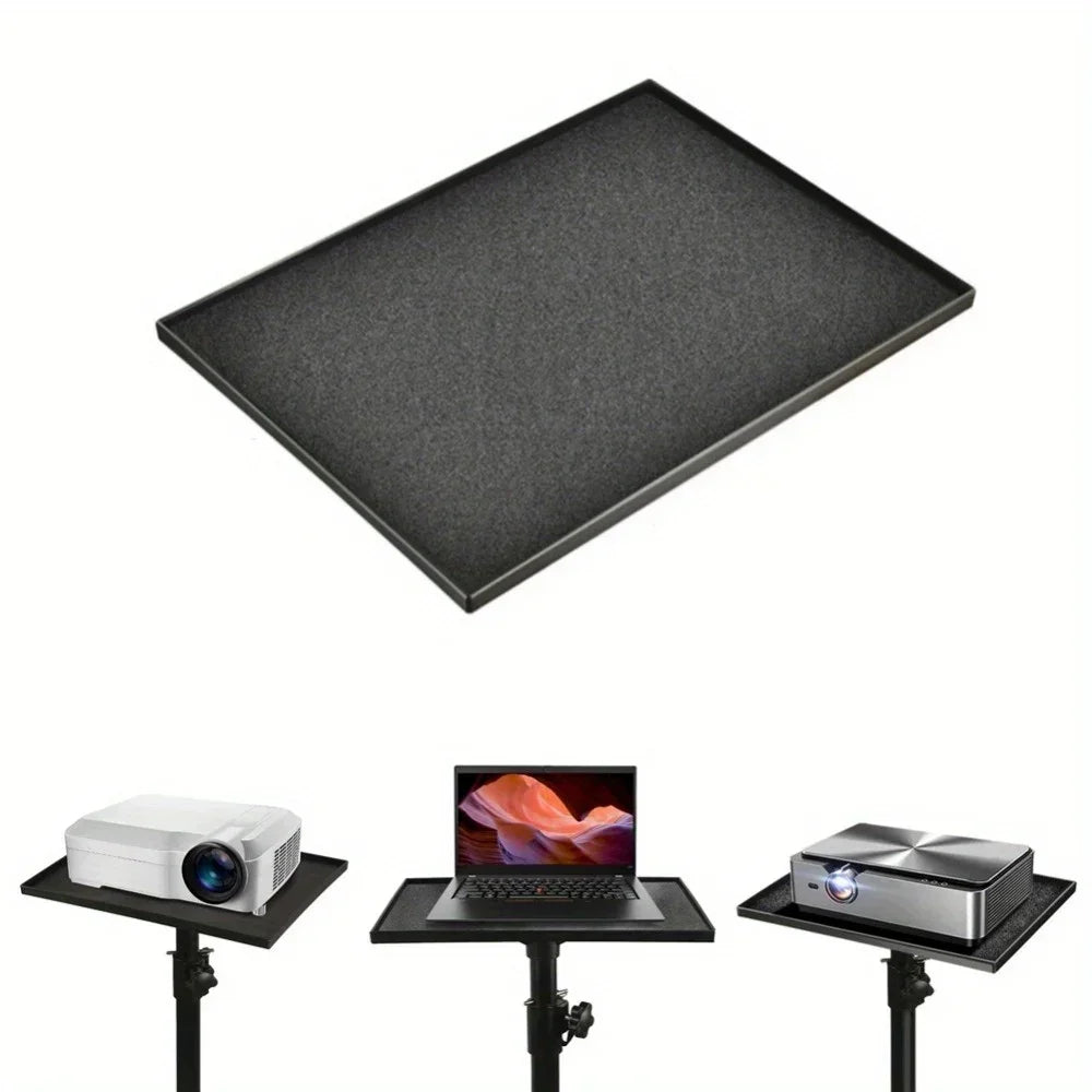 support rack storage plateau microphone projecteur ordinateur portable fixation sangle interface 1/4 chevignon métal