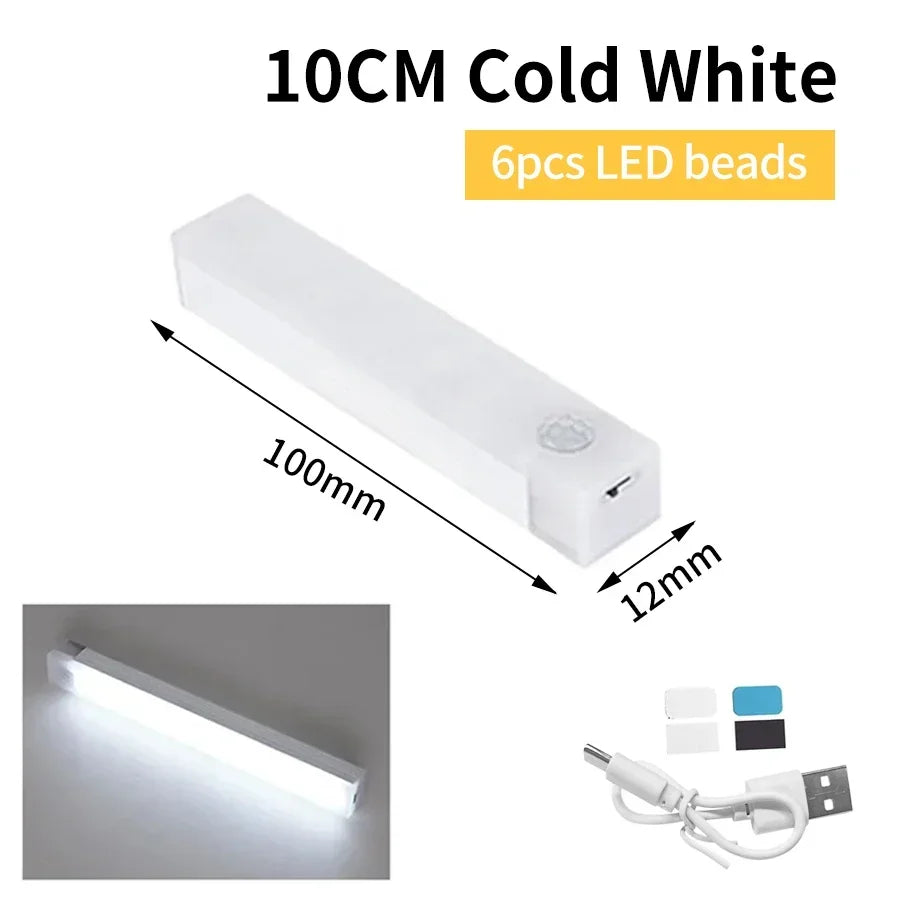 lampe led rectangle rechargeable adhésive détecteur mouvement blanc moderneurgence couloir cuisine