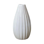 vases céramique plissés blanc vert bleu rose minimaliste décoration maison salon