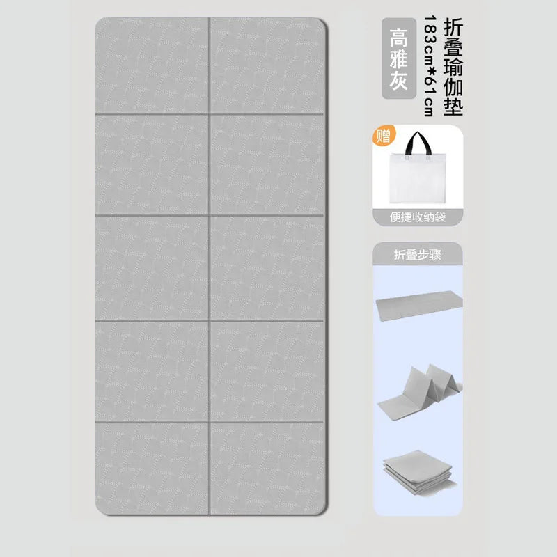 tapis yoga pliable rose corail motif géométrique moderne 80cm 183cm tpe FITNESS yoga maison
