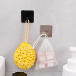 porte serviettes adhésifs salle bain argenté noir moderne minimaliste rangement