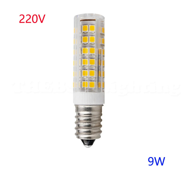 ampoule led e14 blanc froid 5500k 7w 220v carrés dorés moderne jaune
