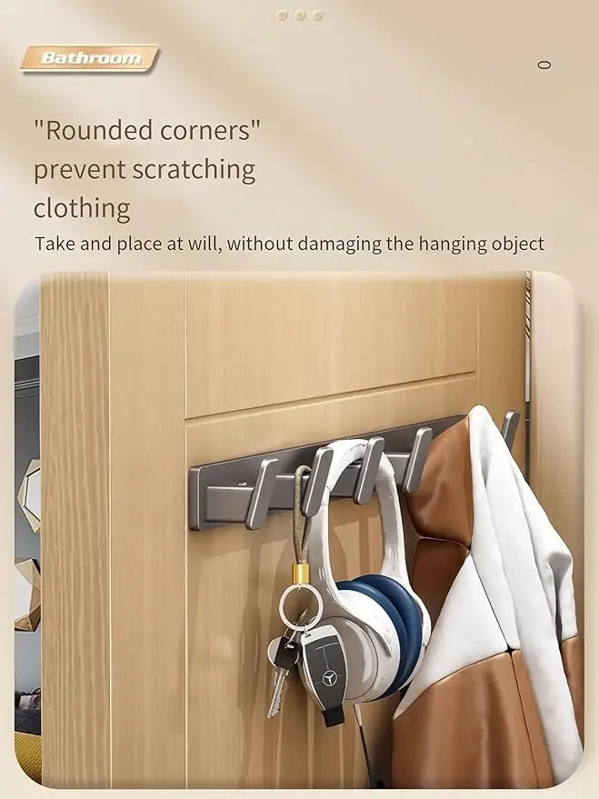 porte clés porte sacs adhésifs modernes gris blanc bleu marron crochets fonctionnels
