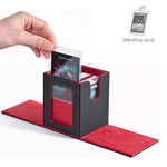 boîte cartes cuir moderne noir rose respectueux environnement rechargeable organisateur jeux