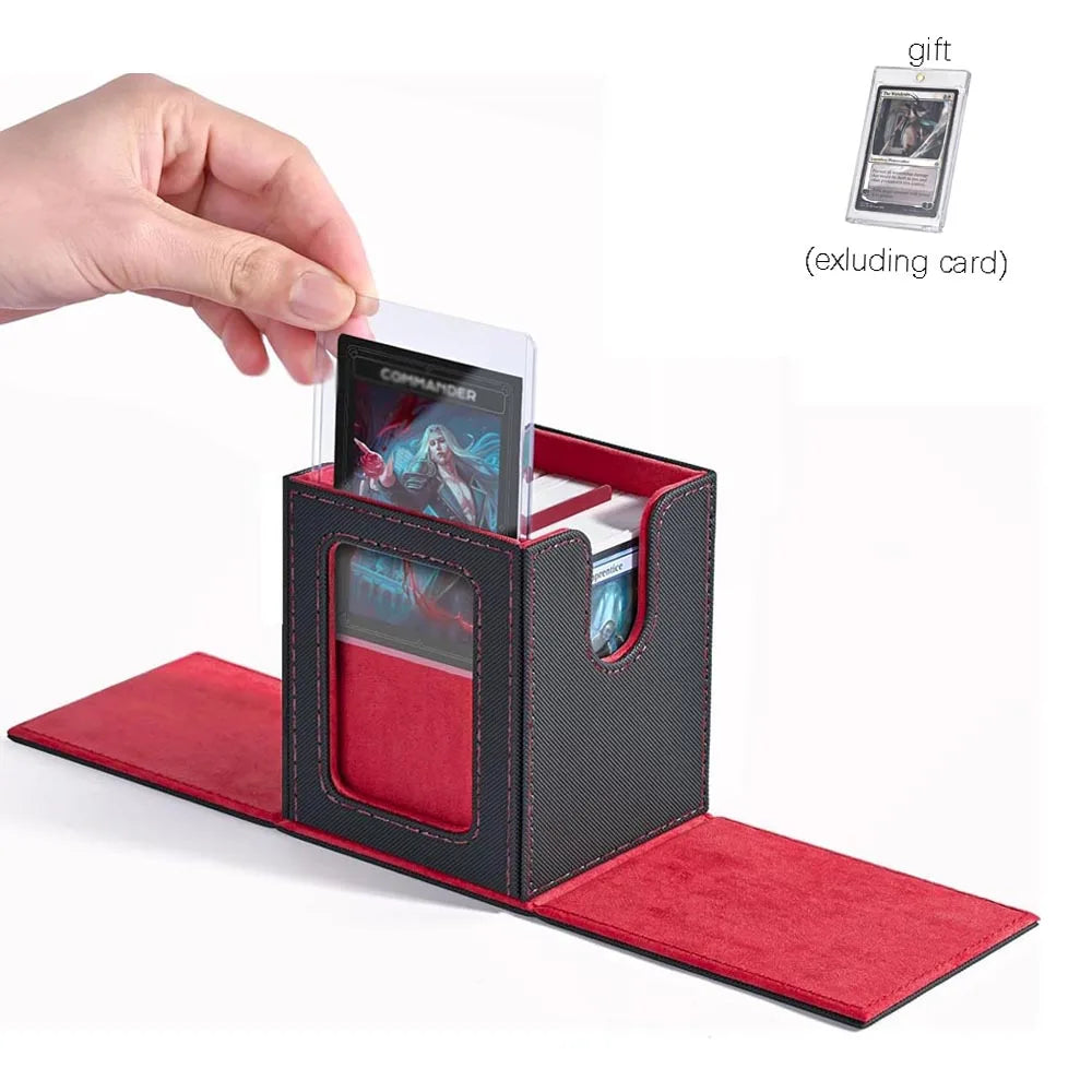 boîte cartes cuir moderne noir rose respectueux environnement rechargeable organisateur jeux