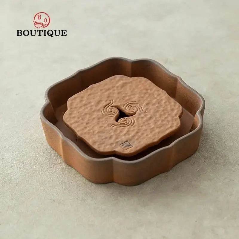 support thé céramique cha xi plateau disque pot wash bowl basin storage kung fu