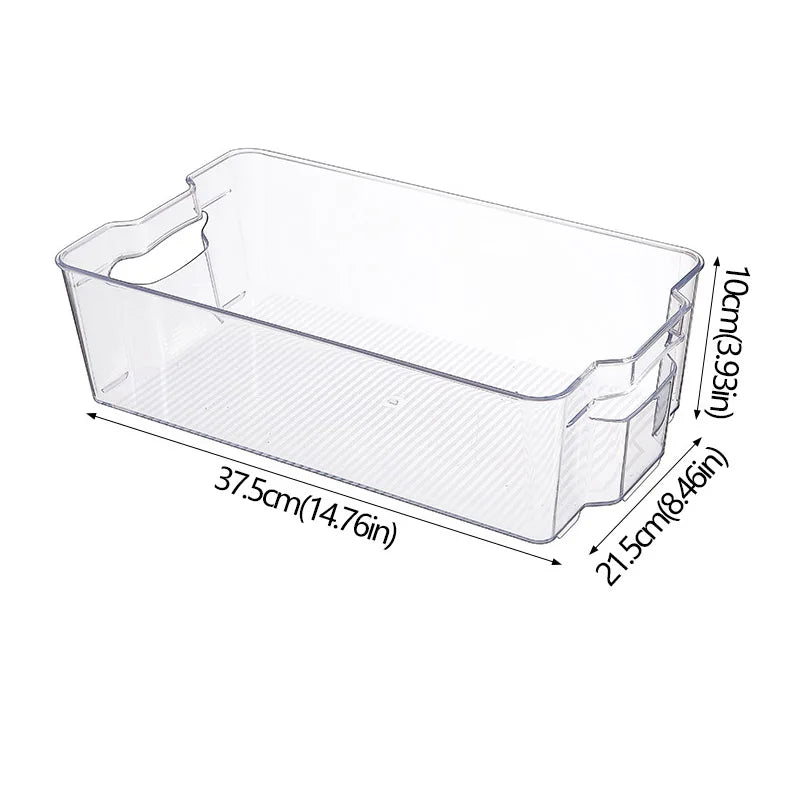 boîtes rangement transparentes plastique réutiliables poignées moderne minimaliste empilables garde manger réfrigérateur congélateur respectueux