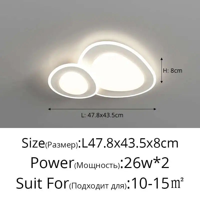 lustres led modernes blanc beige ovale circulaire aluminium flux lumineux 2000 82000 interrupteur bouton