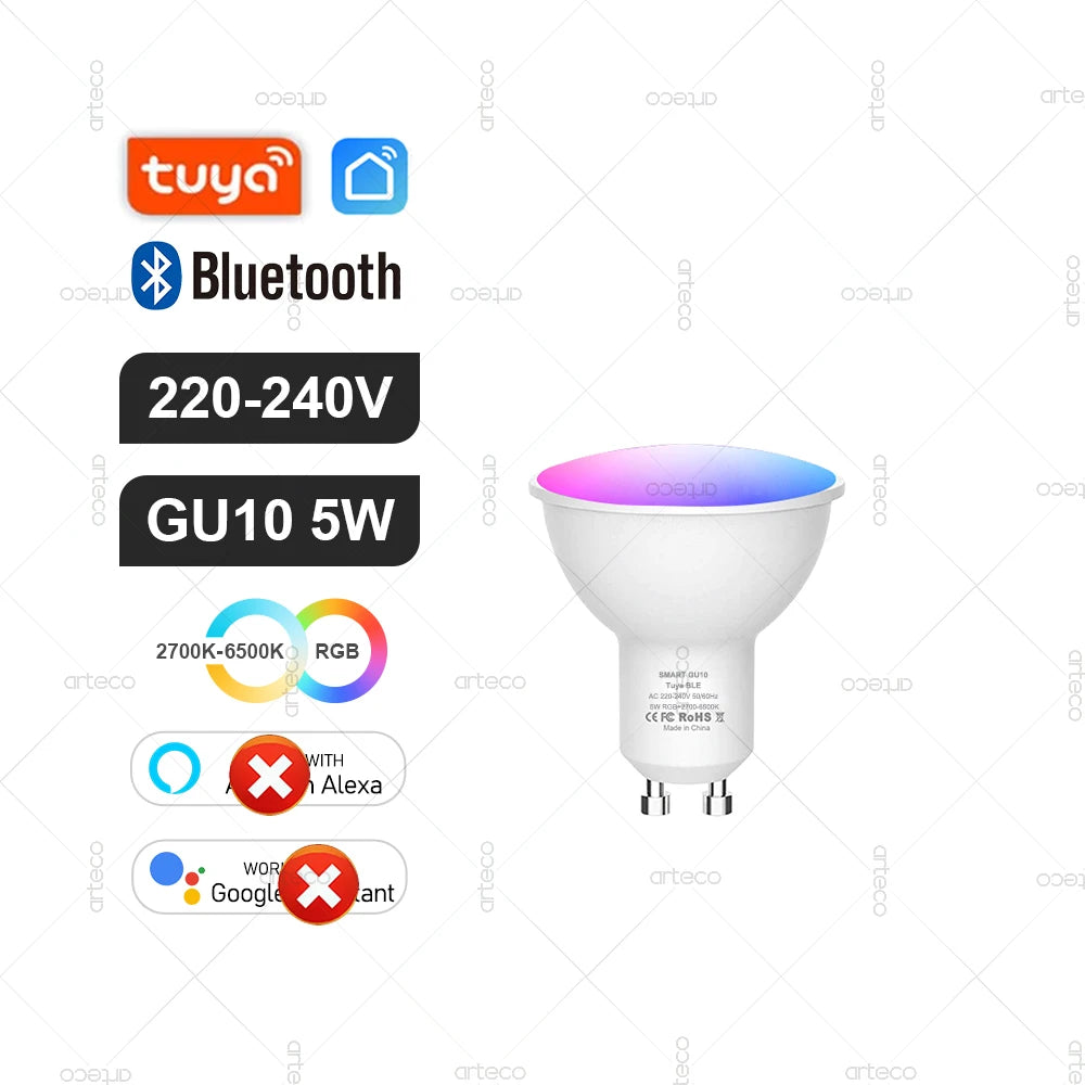 ampoules led intelligentes e27 blanc multicolore rgb transparentes modernes technologiques compatible alexa google