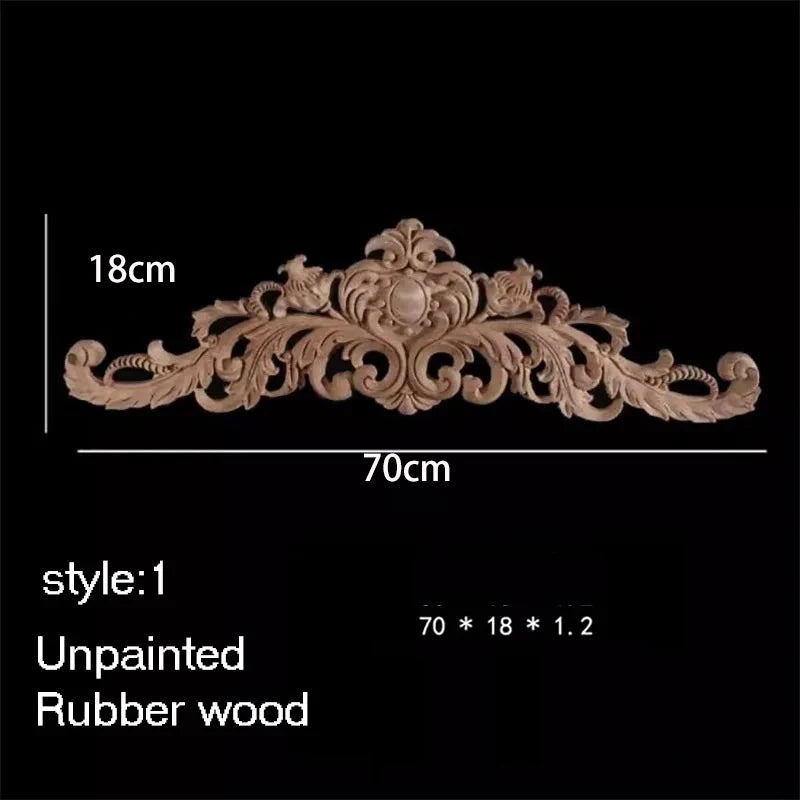 ornement decoratif bois fleur sculpte naturel classique baroque noel valentin mariage halloween pâques anniversaire