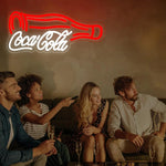 néons lumineux Coca Cola Pepsi adhésifs câble USB rouge blanc bleu moderne