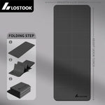 tapis yoga pliable texture cuir gris moderne épais 4mm exercices fitness yoga nhà