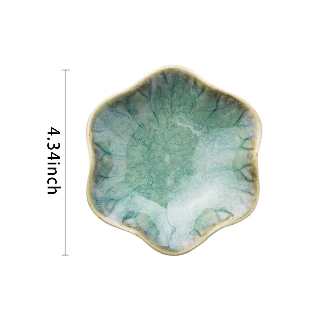 plateau bijoux céramique rose clair blanc bleu foncé motif floral moderne élégant anneaux boucles