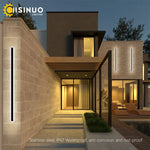 lampe murale led contemporaine noire ip67 gradation 10 100 étanche fixation