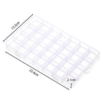 boîtes rangement transparentes 10 15 24 28 grilles clips modernes bijoux bricolage affichage storage