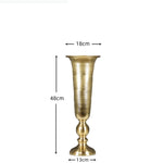 vase métal or argent texture hammered moderne décoration intérieure fleurs artificielles grande taille