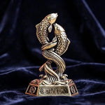 statues zodiacales bronze doré détaillées classiques signes astrologiques ornements décorations figurines