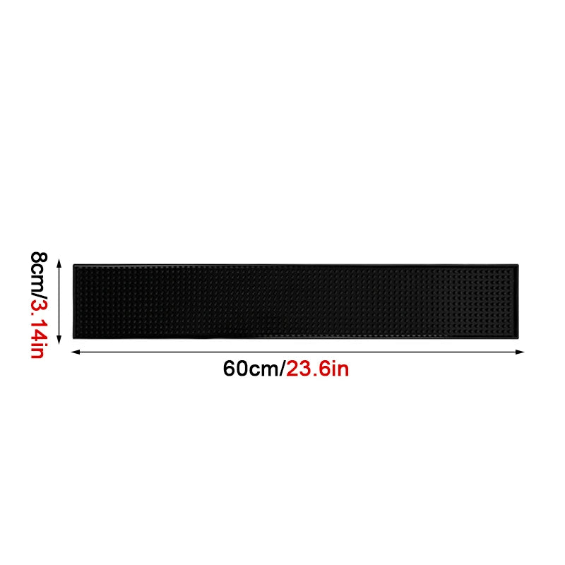 tapis bar antidérapant caoutchouc perforé moderne noir respectueux environnement 30cm 45cm 60cm