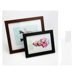 cadres photo modernes transparents couleurs vives noir marron vert jaune rose simple