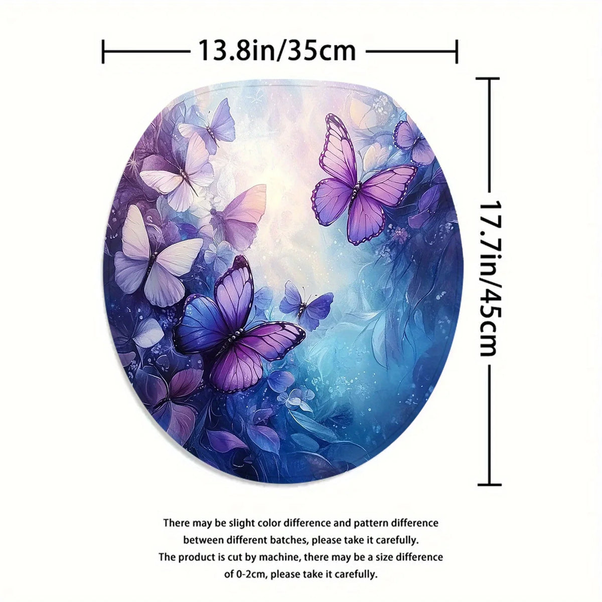rideau douche violet papillons moderne tapis sol toilette polyester respectueux environnement
