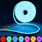 ruban led flexible multicolore rayures concentriques moderne télécommande application usb éclairage décoration festive