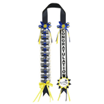 rubans graduation class of 2026 décoration voiture broches festives opaques rouges verts or