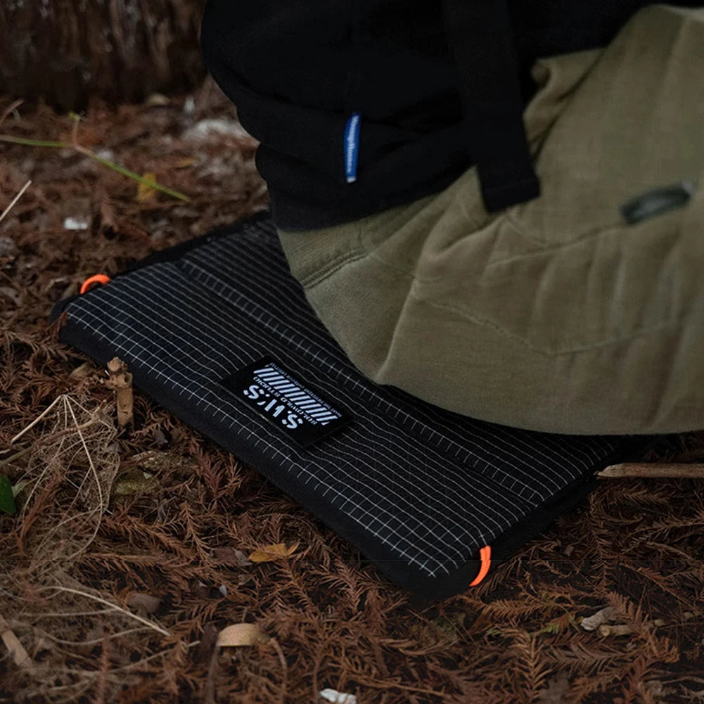 tapis pliable asseyant carreaux opaque alvéoles élastique minimaliste camping