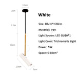 lampe suspendue moderne blanc noir or rond cylindrique câble salon chambre étude