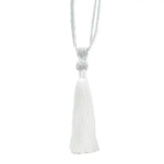 accessoires rideau cordon tressé franges blanc or gris beige moderne bohème chic