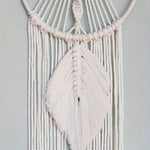 attrape rêves boho chic macramé plume franges beige clair noels réguliers chambre décoration