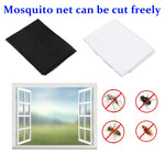 filet anti moustiques noir blanc transparent ajustable maison extérieur double face tape mesure maille