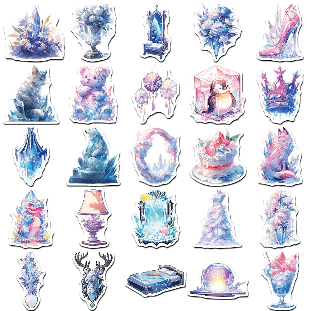 sticker illustration artistique enfants adolescents stickers animaux fantastiques opaques pvc