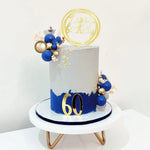 Boules mousse bleu foncé pour gâteau