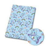 serviettes papier multicolores motif personnages animés coeurs arc ciel cartoon enfant