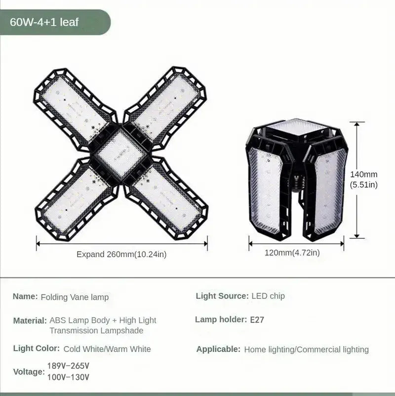 lampe pliable led noir blanc modernes minimaliste vis e26 2700k 6500k 2000lm 50000h