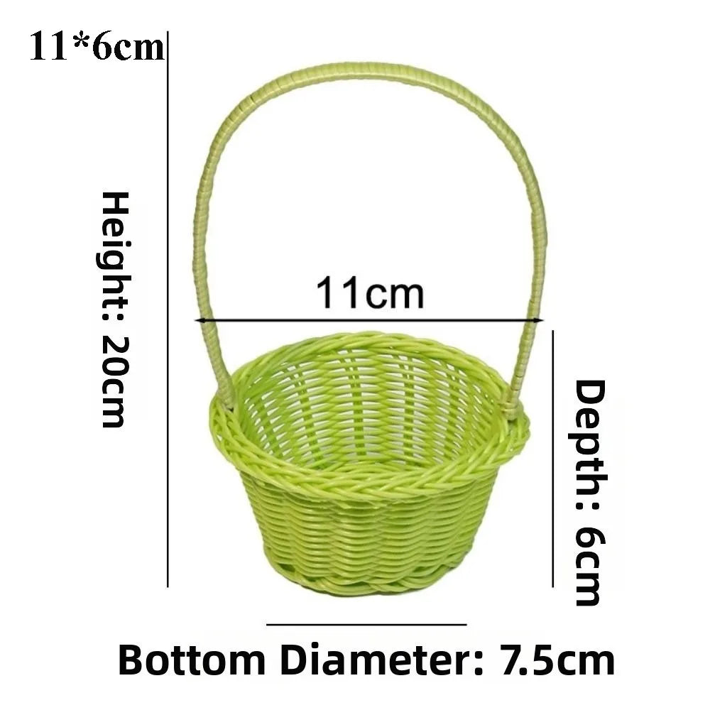 panier tressé rotin réutilisable couleur beige blanc vert rose traditionnel respectueux environnement poignée