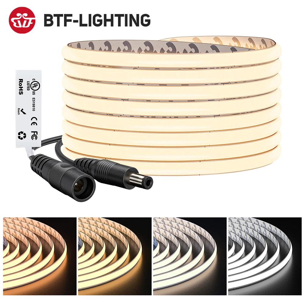ruban led blanc 400 led 5m 2700k 6000k 12v 24v adhésif moderne