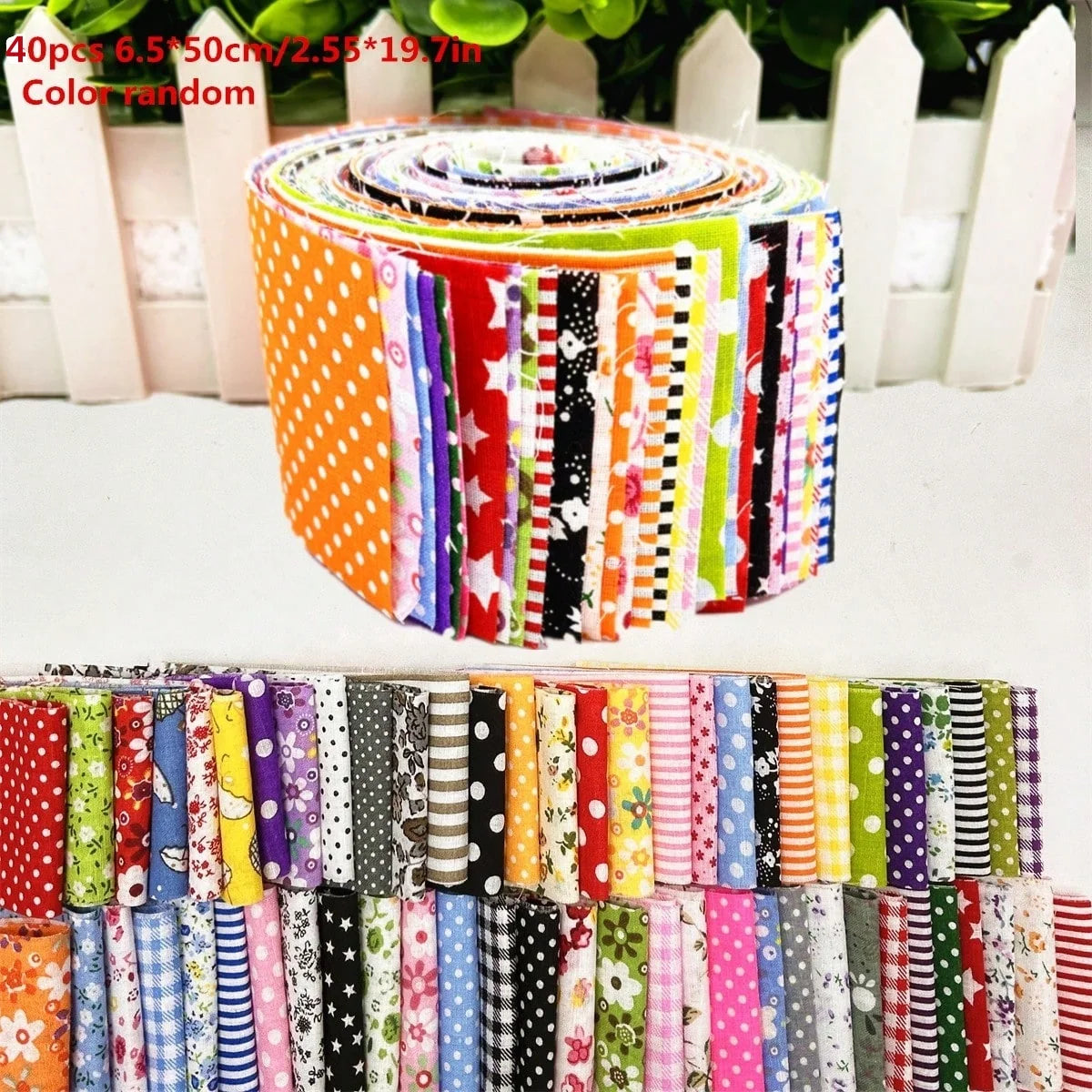 tissu multicolore points rayures fleurs géométriques patchwork bricolage durable coton opacité versatile création artisanale