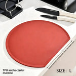 planches découpe rouge noire moderne adhésive couteau cuisine silicone flexible