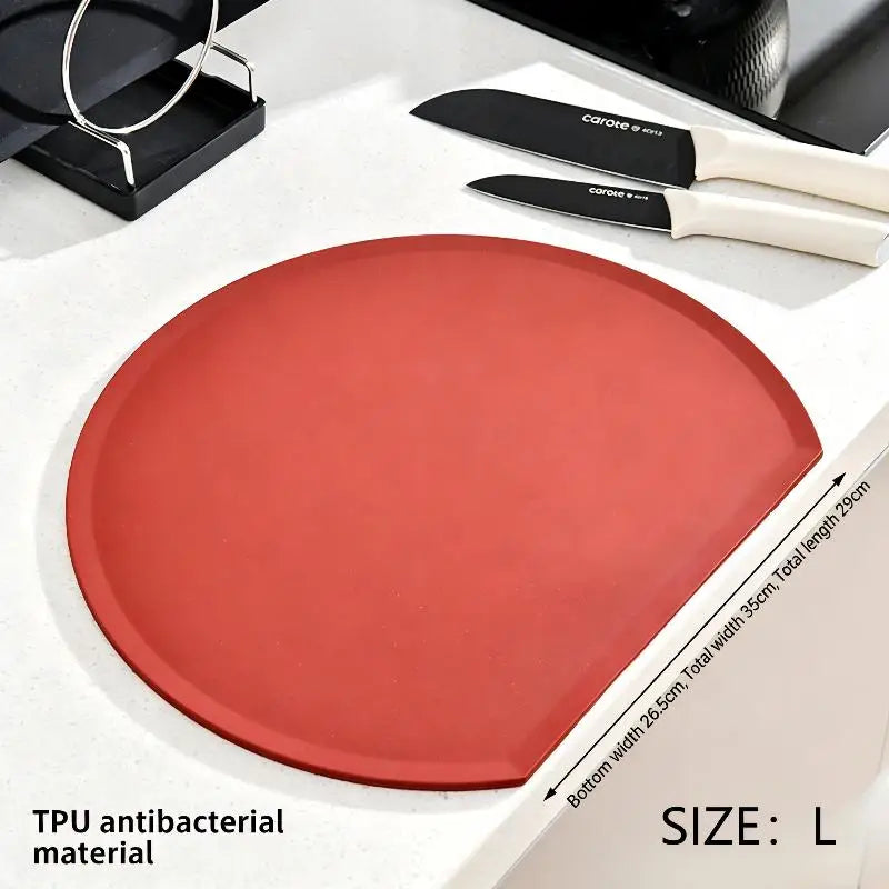 planches découpe rouge noire moderne adhésive couteau cuisine silicone flexible