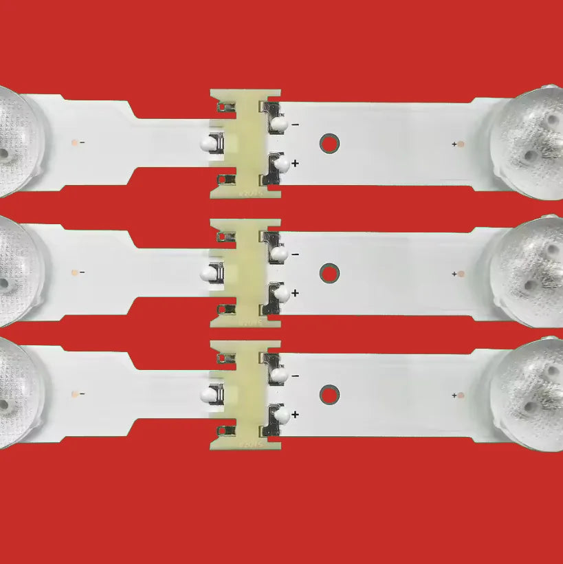 bande led rétro éclairage blanc moderne 973mm leds connecteurs fixations 3v