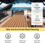revêtement sol bateau mousse eva imitation teck antidérapant adhésif marron noir yacht