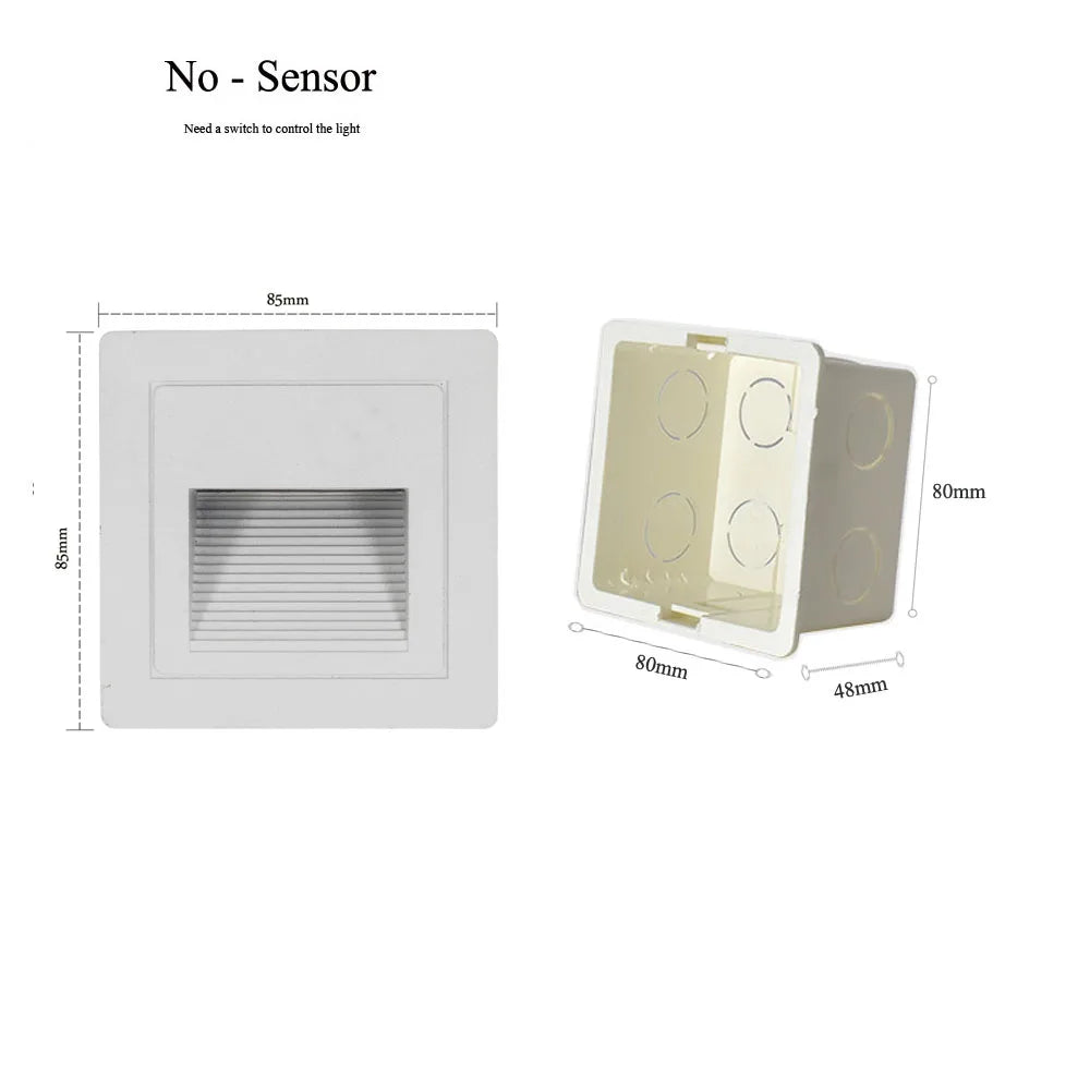 applique murale led moderne blanc noir grille ventilationextérieur minimaliste led 4000k 3000k 6000k