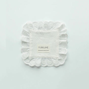 nappes dentelle table serviettes coton assiettes decoration mariage volants doux decoration table fête