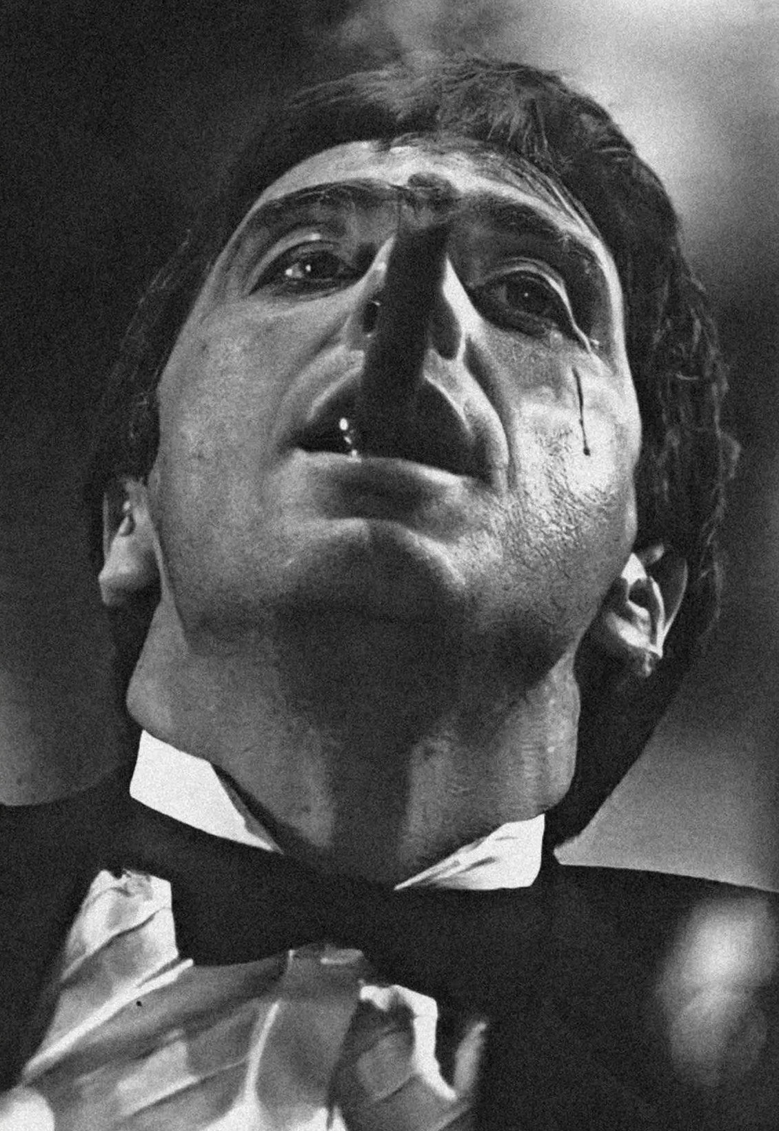 toile d'art portrait tony montana noir blanc classique decoration maison salon aquarelle vintage unframed
