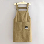 tablier cuisine marron vertolive rouge uni moderne fonctionnel boucles pocheavant étiquette logossering