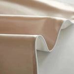 taie d'oreiller soie solide beige clair texture satinée anti acariens élégante maison 48x74CMversible