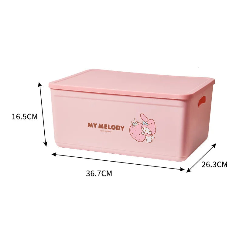 boîtes rangement plastique imperméable my melody pom pom purin multiple utilisations poignées