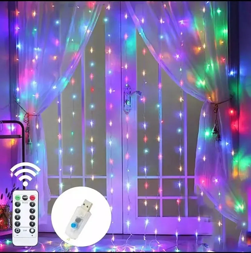guirlande lumineuse multicolore led 3m blanc chaud blanc froid décoration noël moderne chambre salon